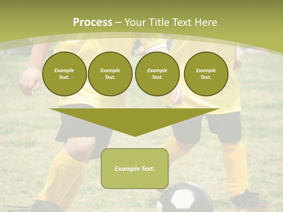 Kids Are Playing Football PowerPoint Template