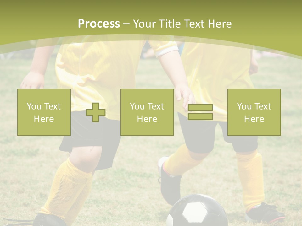 Kids Are Playing Football PowerPoint Template