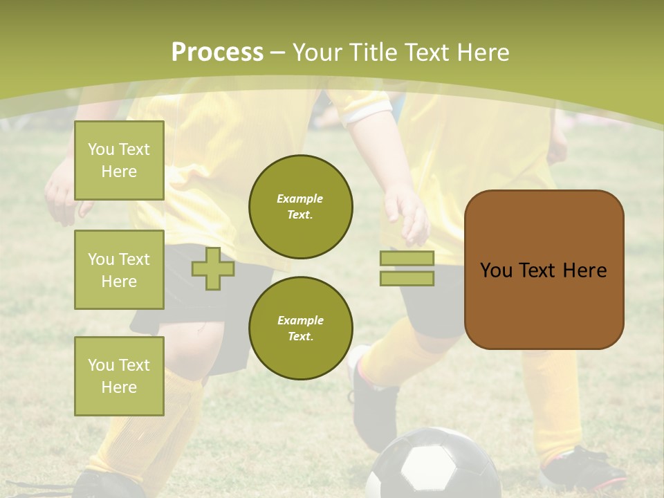 Kids Are Playing Football PowerPoint Template