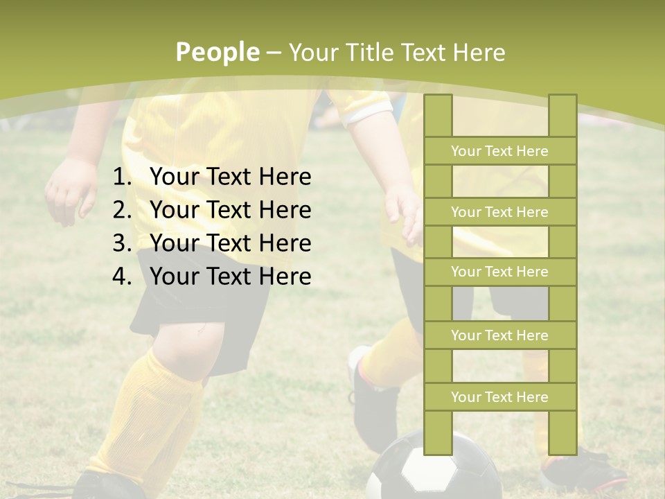 Kids Are Playing Football PowerPoint Template