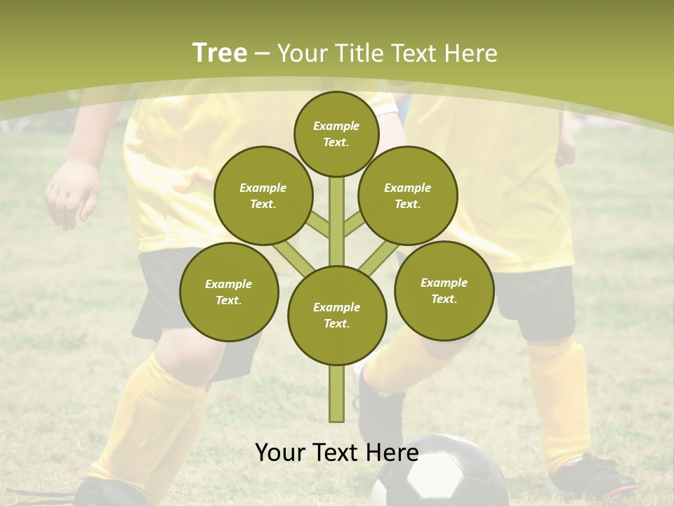 Kids Are Playing Football PowerPoint Template
