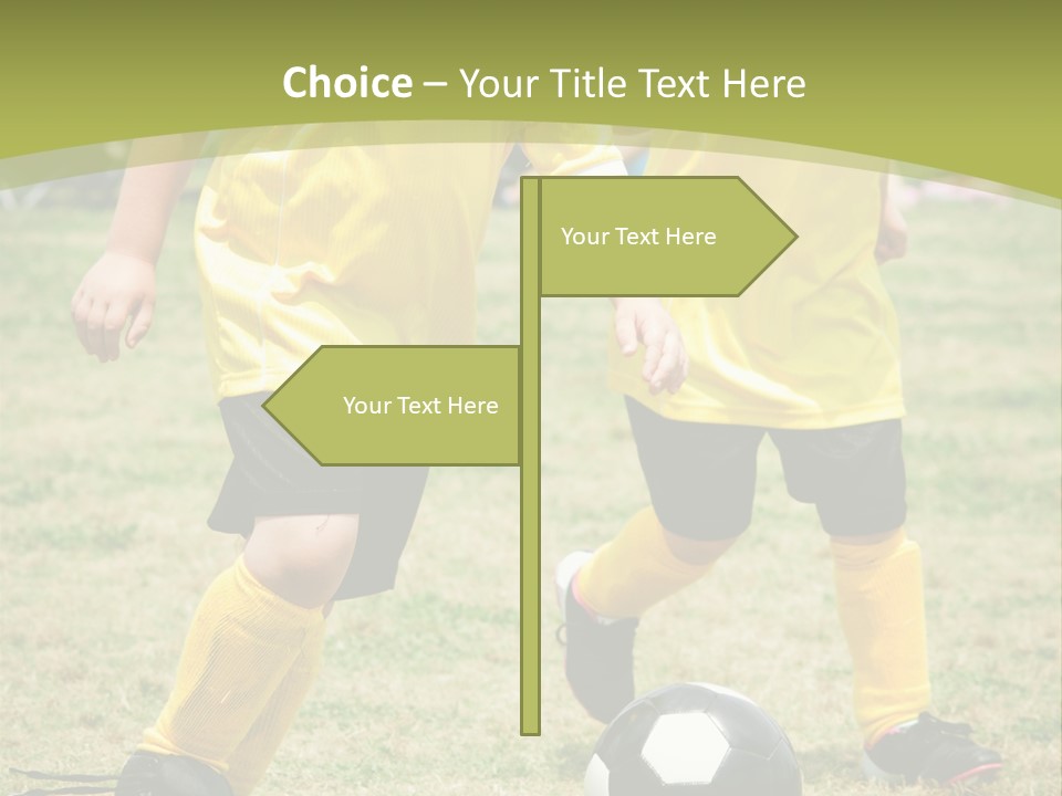 Kids Are Playing Football PowerPoint Template