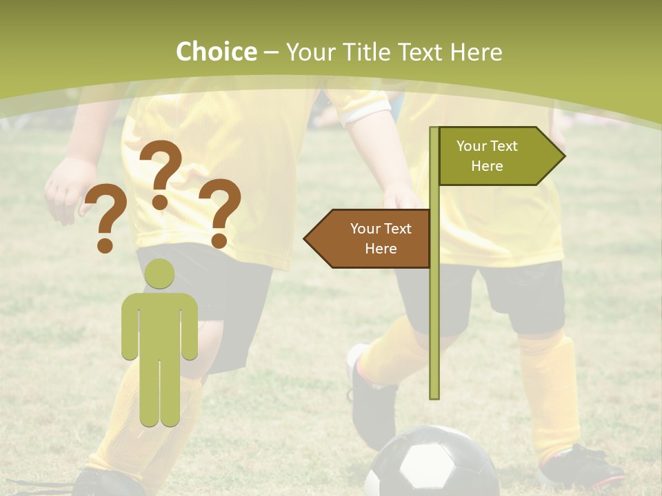 Kids Are Playing Football PowerPoint Template