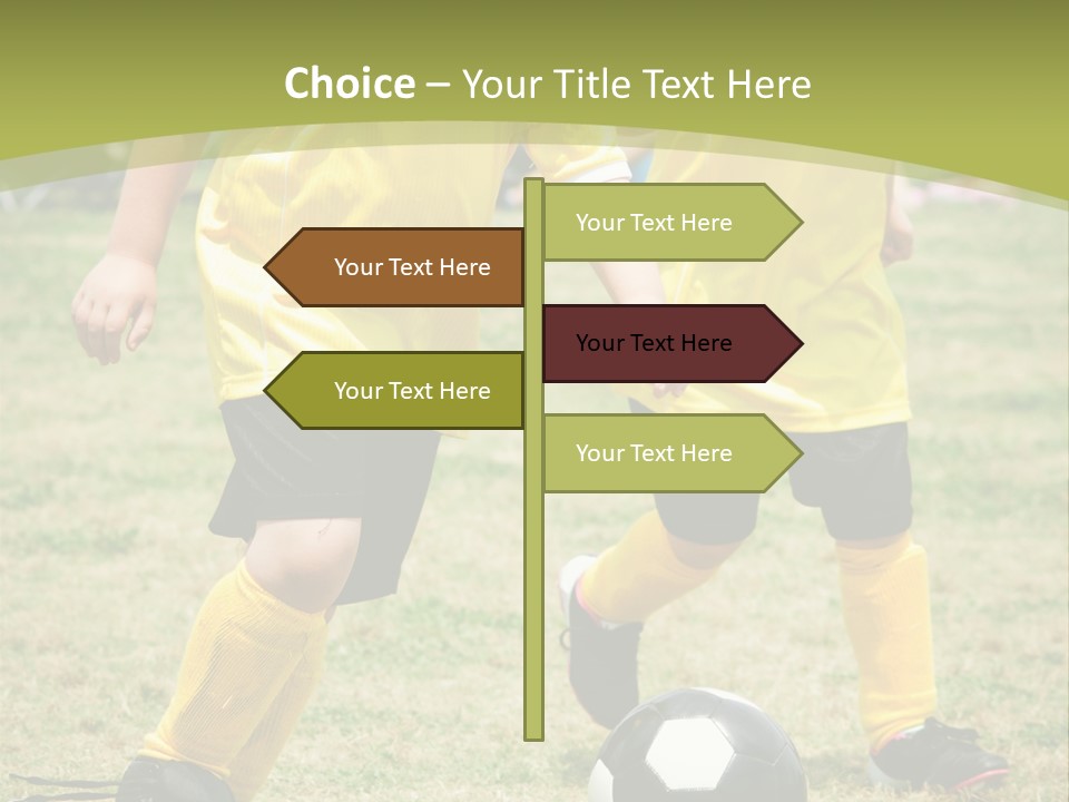 Kids Are Playing Football PowerPoint Template