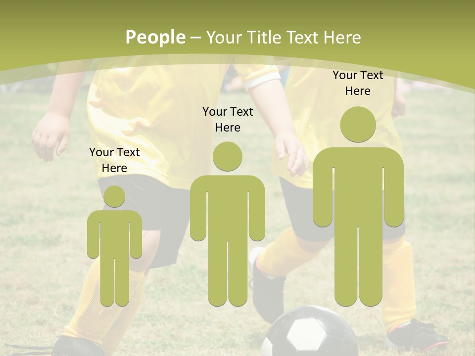 Kids Are Playing Football PowerPoint Template