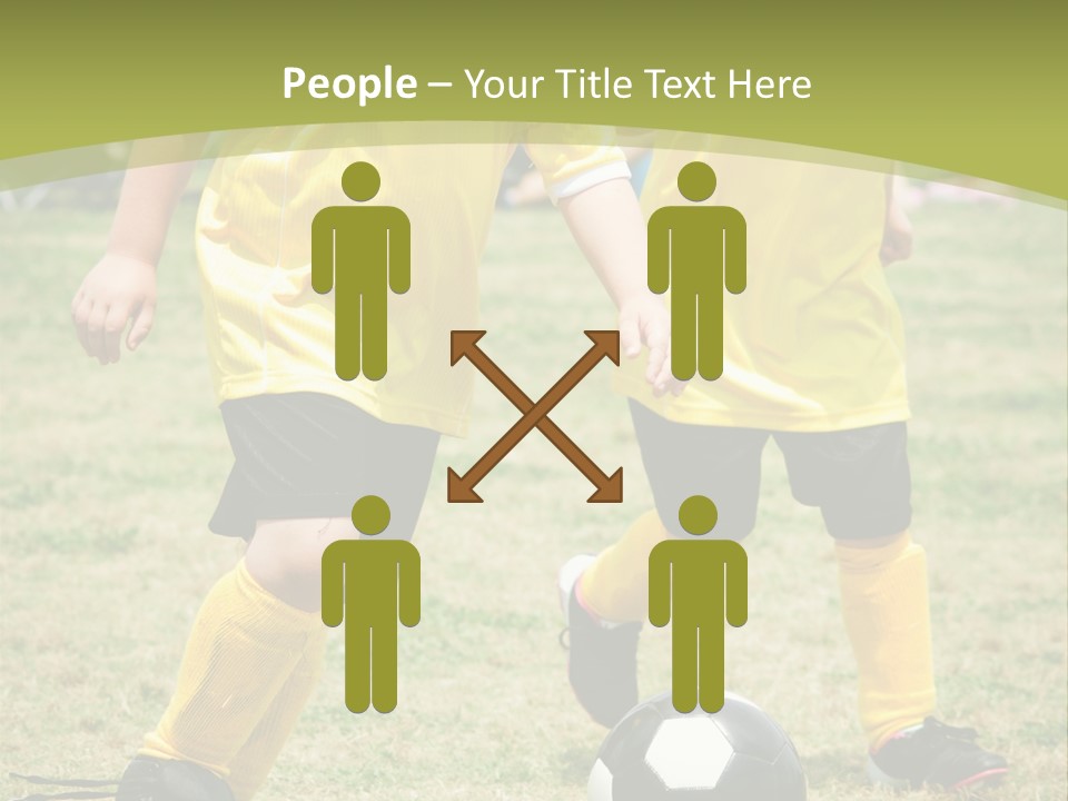 Kids Are Playing Football PowerPoint Template