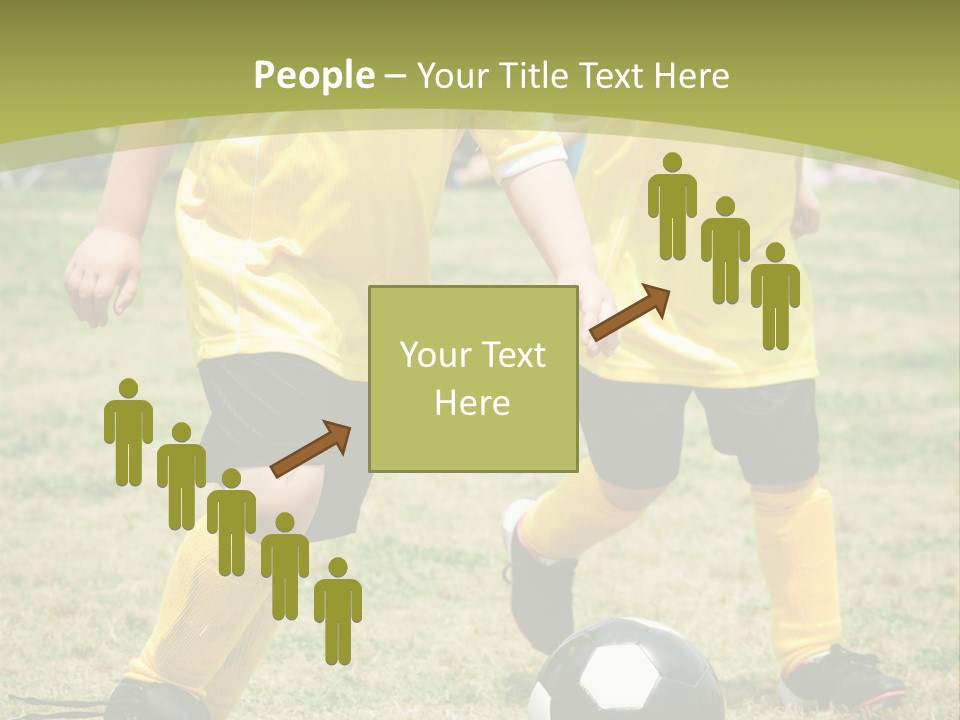 Kids Are Playing Football PowerPoint Template