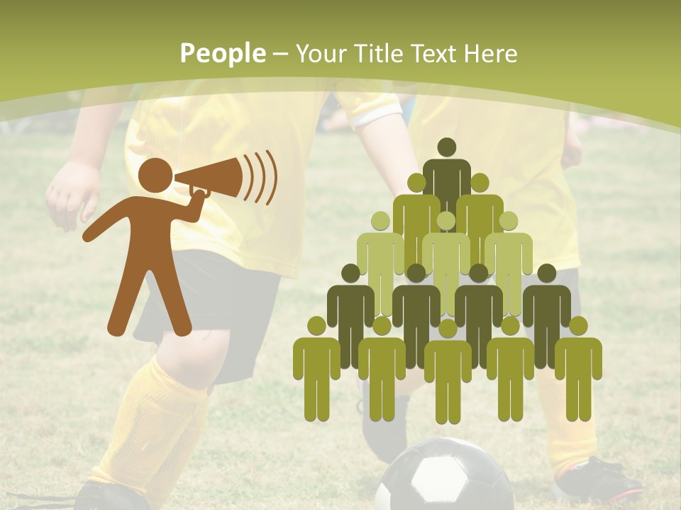 Kids Are Playing Football PowerPoint Template