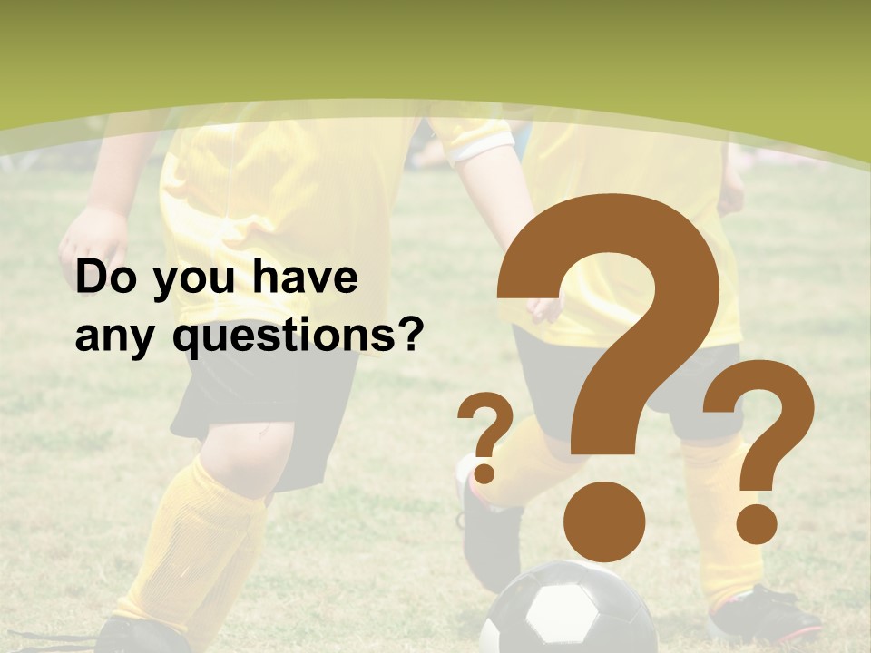 Kids Are Playing Football PowerPoint Template