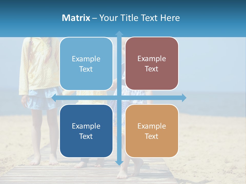 Children On The Pier PowerPoint Template