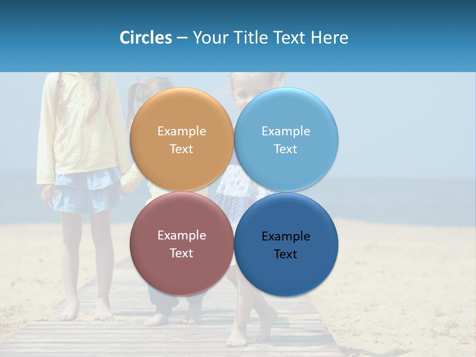 Children On The Pier PowerPoint Template