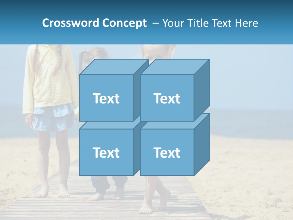 Children On The Pier PowerPoint Template