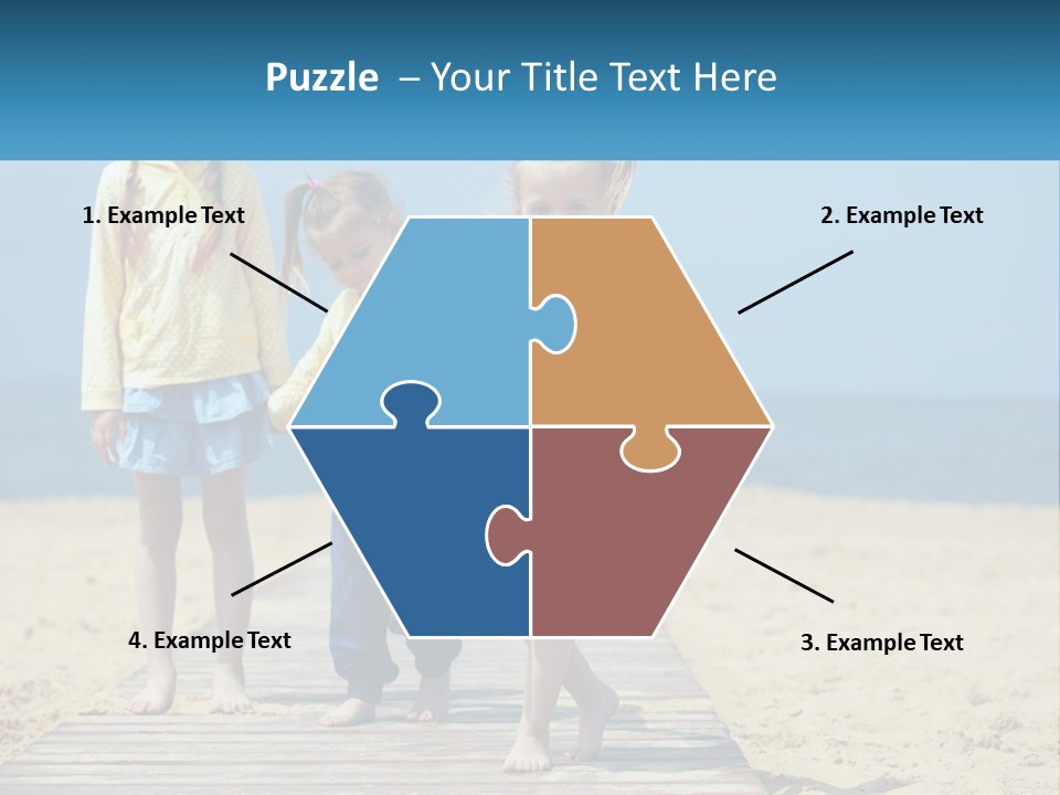 Children On The Pier PowerPoint Template