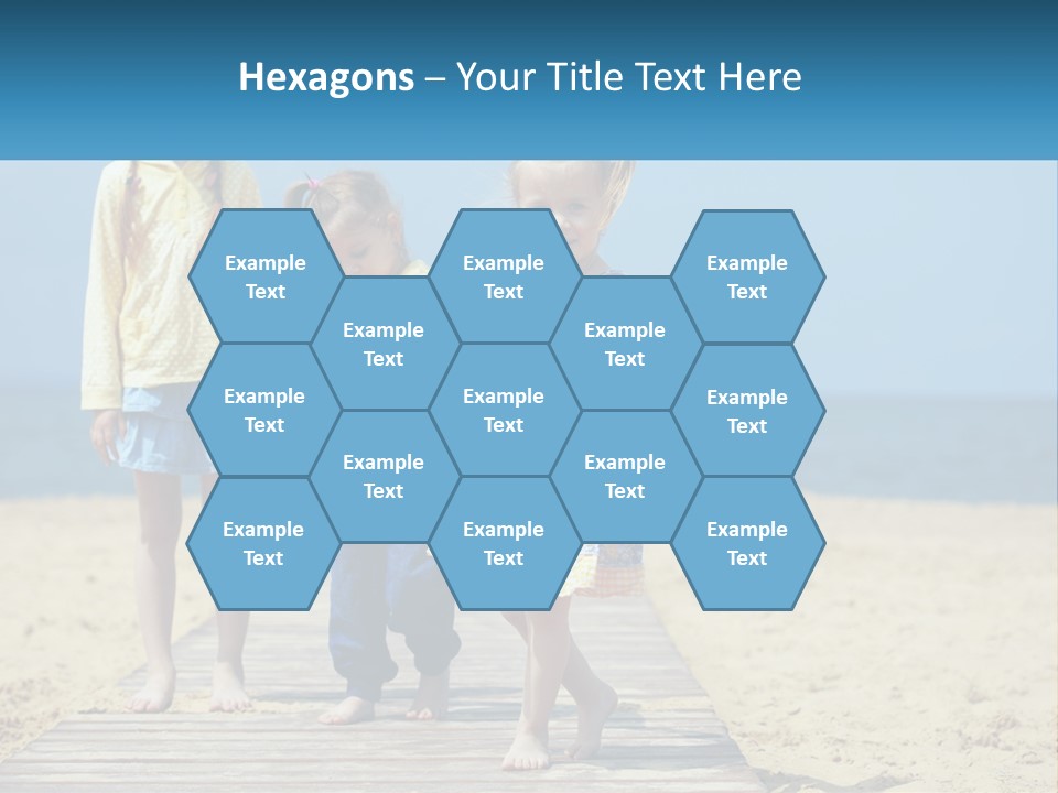 Children On The Pier PowerPoint Template