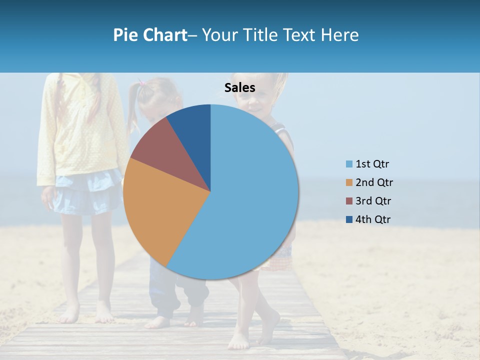 Children On The Pier PowerPoint Template