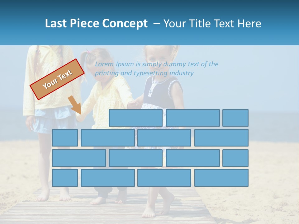 Children On The Pier PowerPoint Template