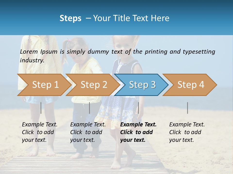 Children On The Pier PowerPoint Template