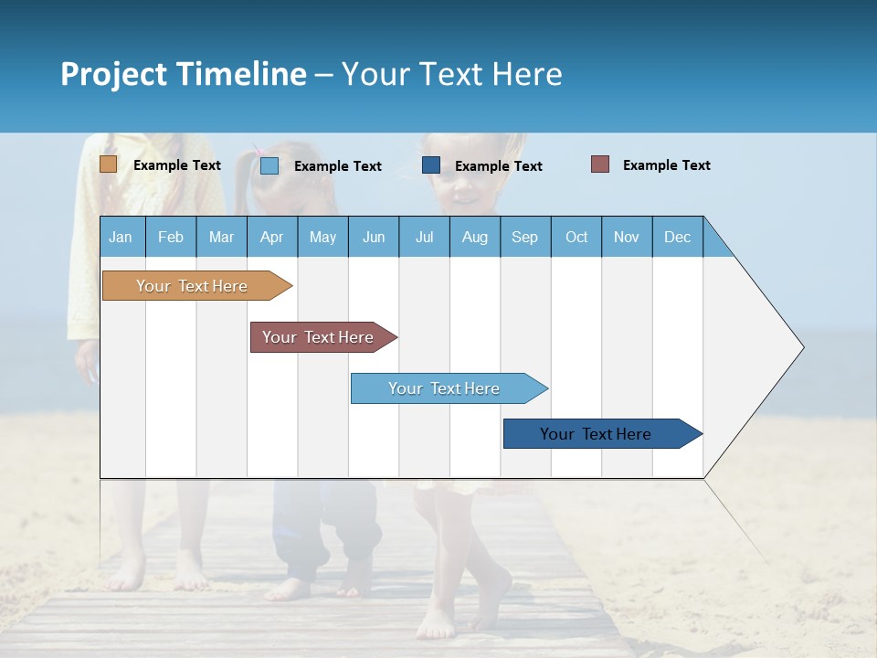 Children On The Pier PowerPoint Template