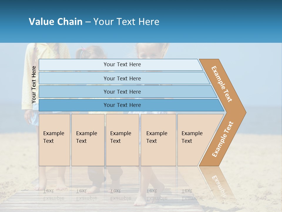 Children On The Pier PowerPoint Template