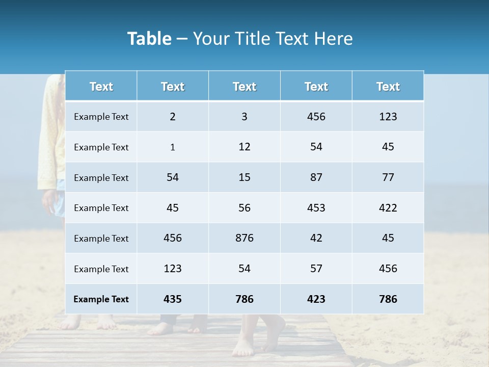 Children On The Pier PowerPoint Template