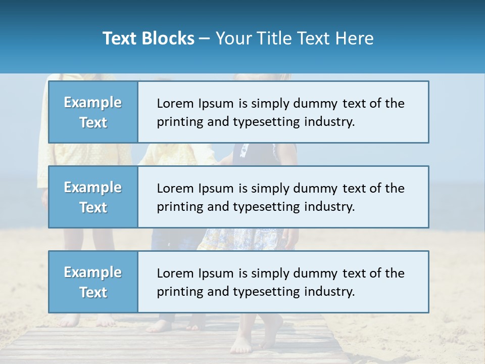 Children On The Pier PowerPoint Template