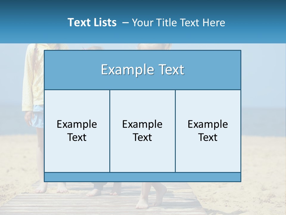 Children On The Pier PowerPoint Template