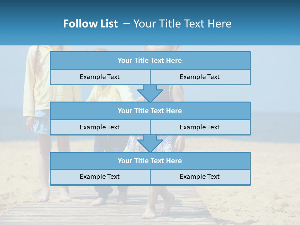 Children On The Pier PowerPoint Template