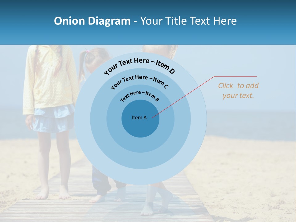 Children On The Pier PowerPoint Template