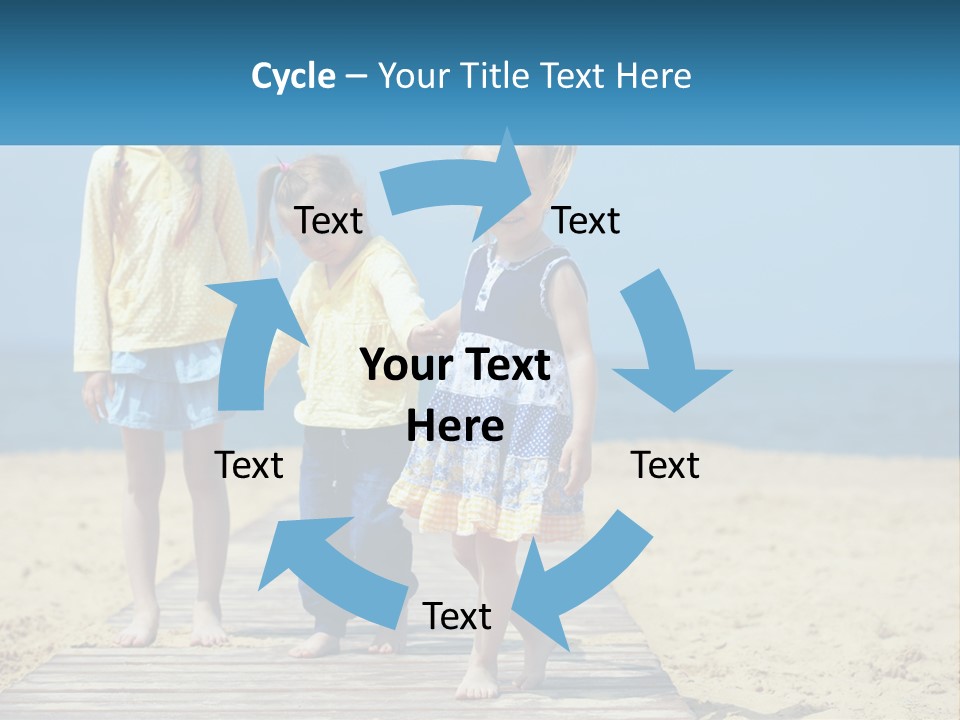 Children On The Pier PowerPoint Template