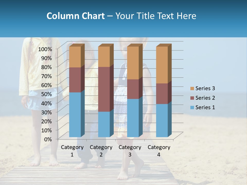 Children On The Pier PowerPoint Template