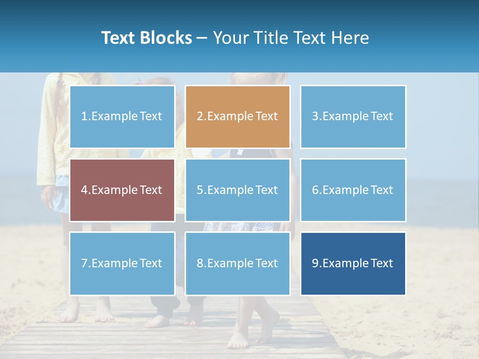 Children On The Pier PowerPoint Template