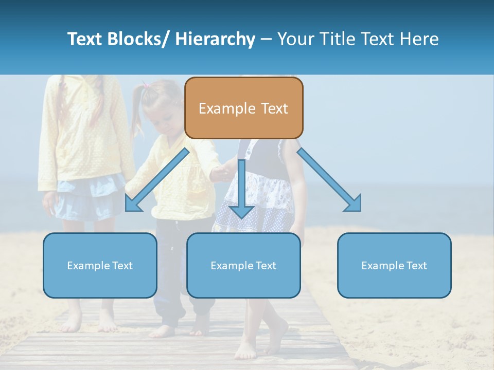 Children On The Pier PowerPoint Template