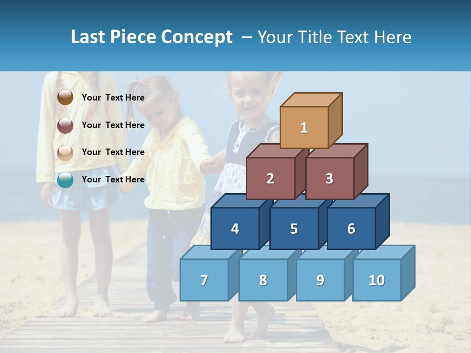 Children On The Pier PowerPoint Template