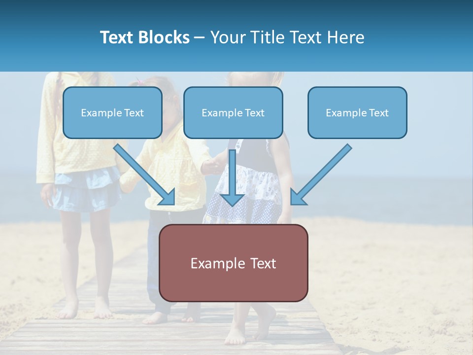 Children On The Pier PowerPoint Template