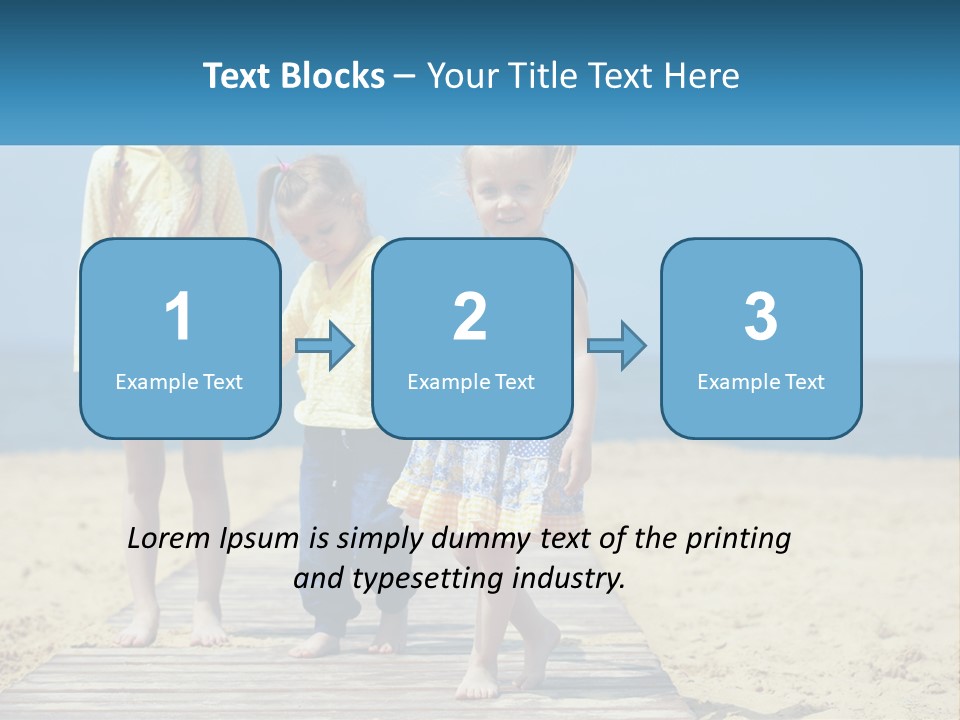 Children On The Pier PowerPoint Template