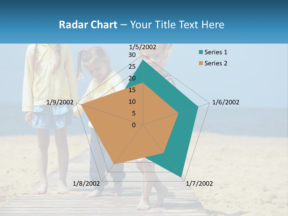 Children On The Pier PowerPoint Template