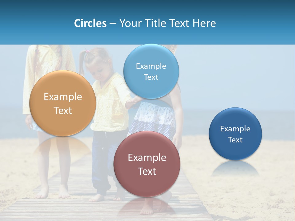 Children On The Pier PowerPoint Template