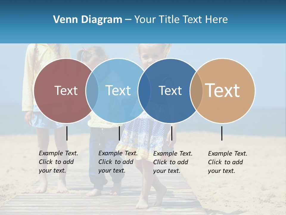 Children On The Pier PowerPoint Template