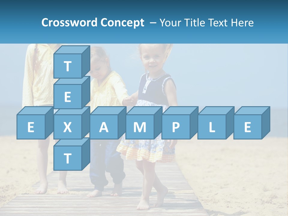 Children On The Pier PowerPoint Template