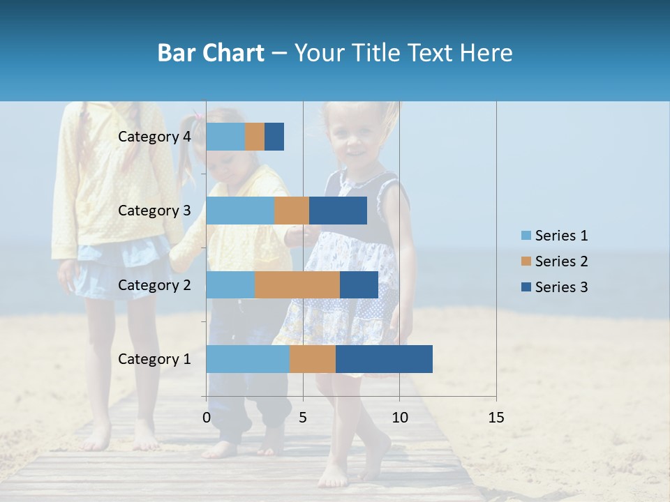 Children On The Pier PowerPoint Template