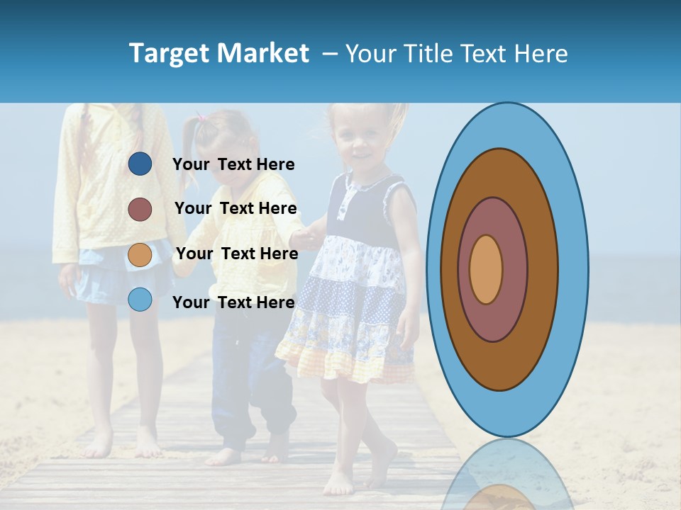 Children On The Pier PowerPoint Template