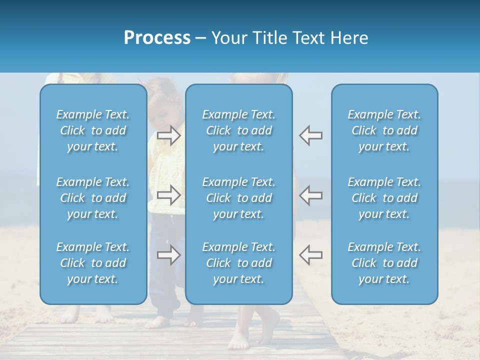 Children On The Pier PowerPoint Template