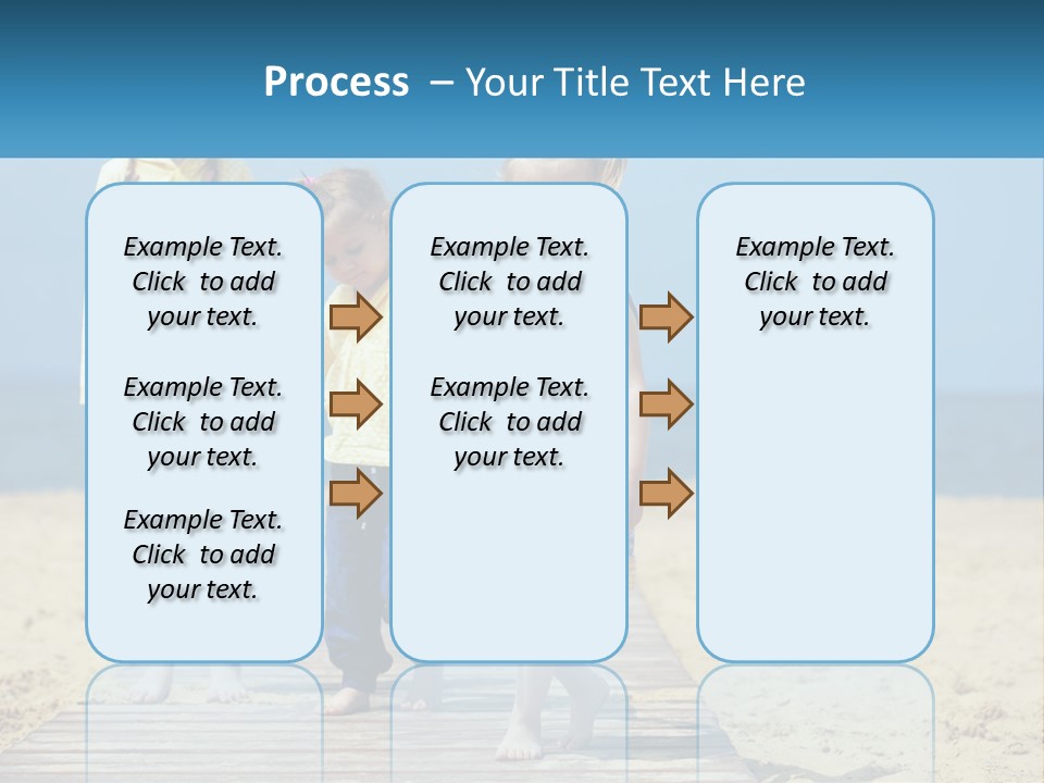 Children On The Pier PowerPoint Template