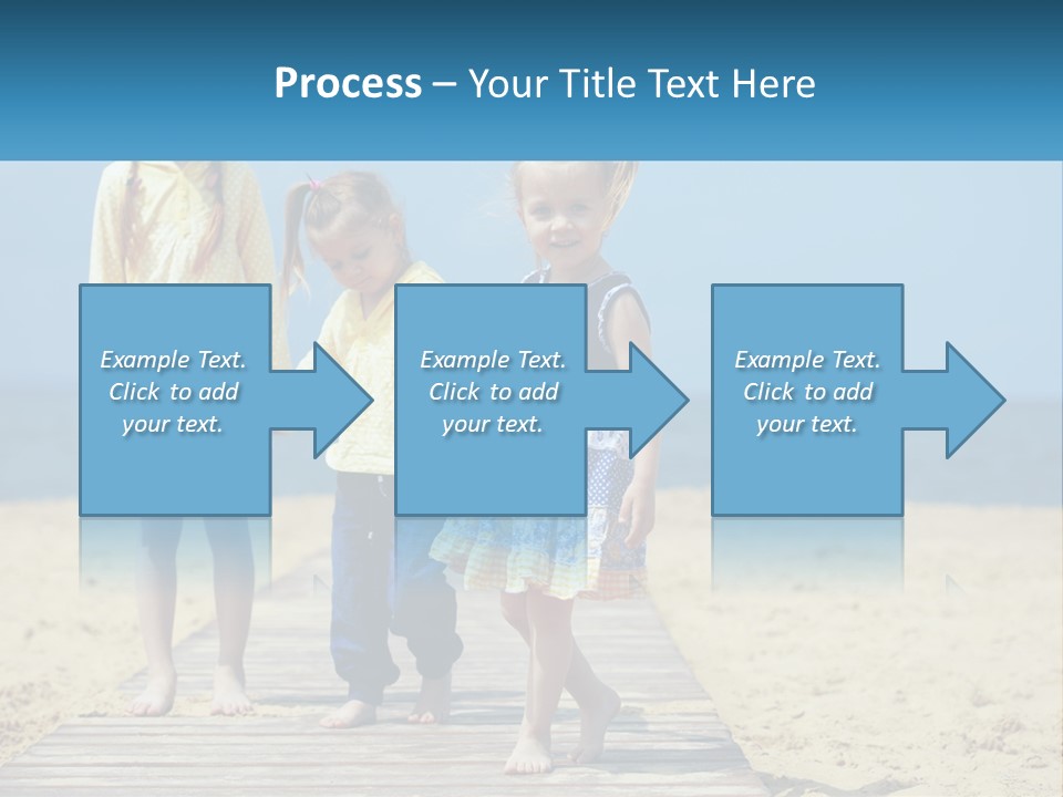 Children On The Pier PowerPoint Template