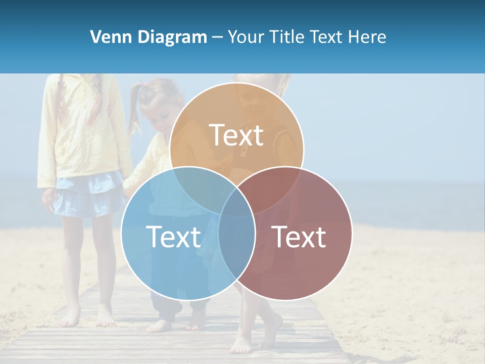 Children On The Pier PowerPoint Template