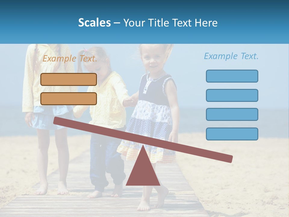 Children On The Pier PowerPoint Template