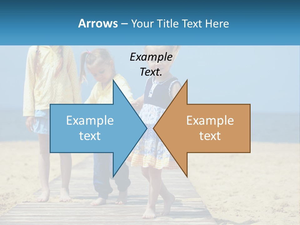 Children On The Pier PowerPoint Template