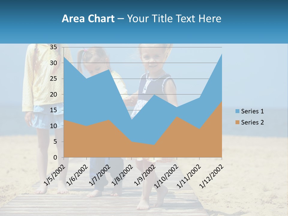 Children On The Pier PowerPoint Template