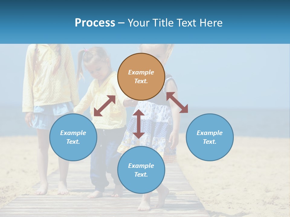 Children On The Pier PowerPoint Template