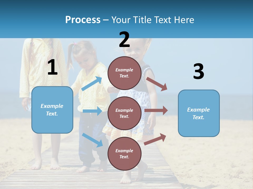 Children On The Pier PowerPoint Template